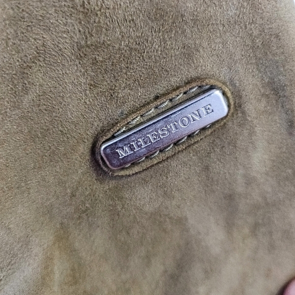 NWT Vintage European  100% Suede Leather Moto Jacket - Picture 8 of 10